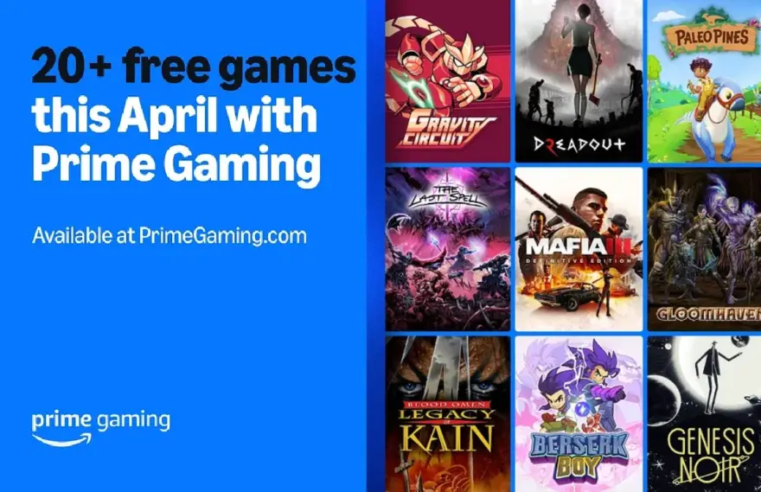 Amazon Prime Gaming de Abril: 23 Jogos Grátis Incluindo Mafia III, Minecraft Legends e Paleo Pines – Lista Completa!