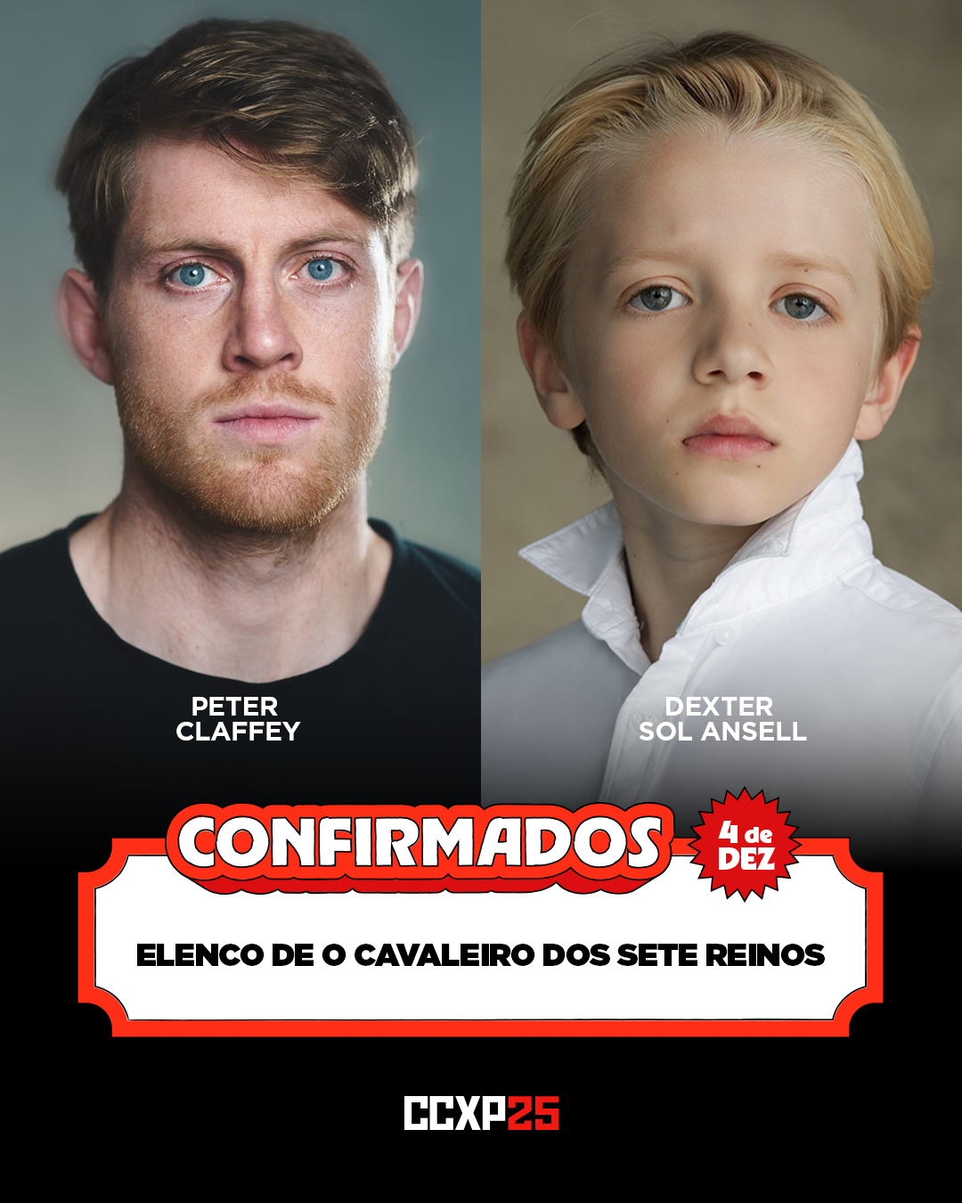 CCXP25: Elenco de “O Cavaleiro dos Sete Reinos” Vem ao Brasil com Cenas Inéditas e Segredos da Série de Game of Thrones!