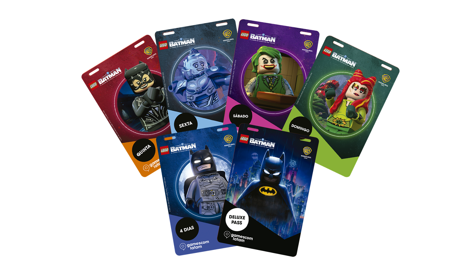 gamescom latam 2026 transforma credencial em item de colecionador com arte exclusiva de LEGO Batman