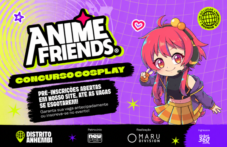 Quer brilhar no maior concurso de cosplay da América Latina? Anime Friends 2026 abre pré-inscrições dia 10 de abril