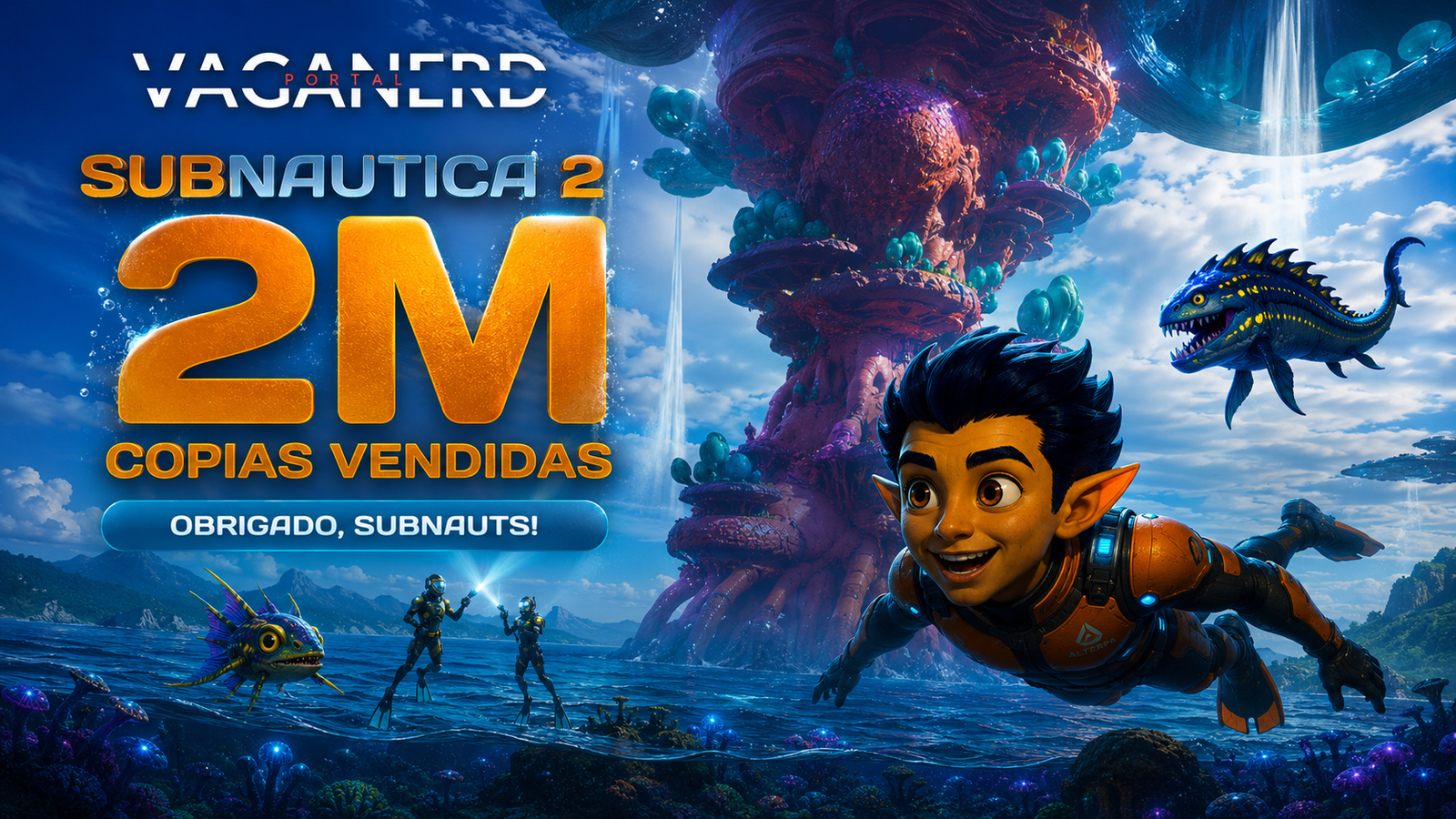 Subnautica 2 explode em lançamento histórico e domina a Steam nas primeiras horas