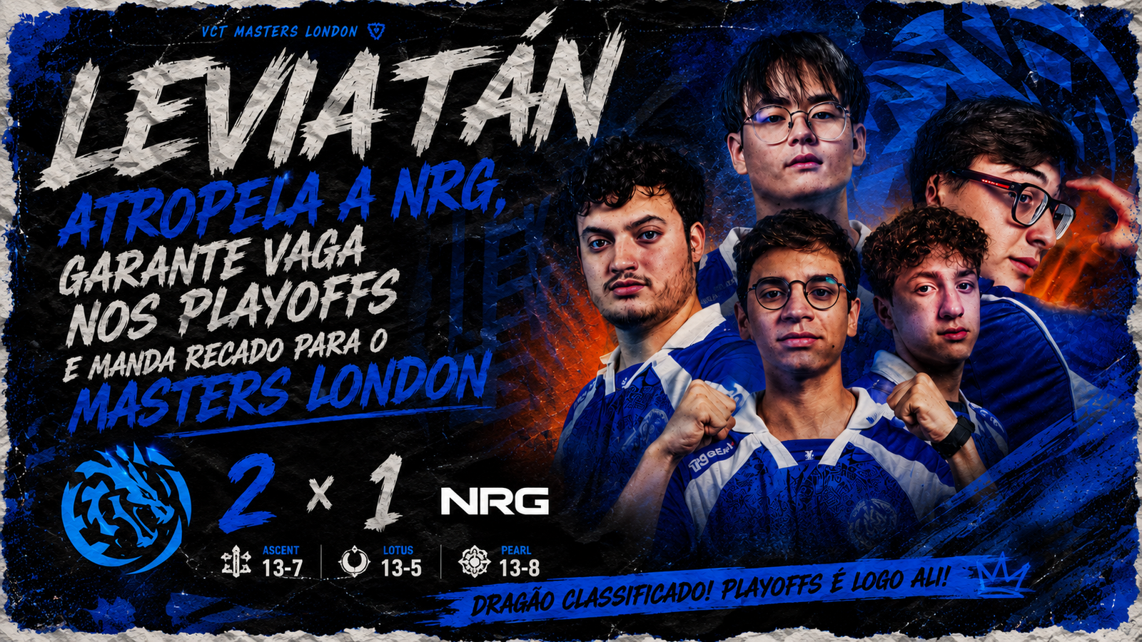 Leviatán atropela a NRG, garante vaga nos playoffs e manda recado para o Masters London