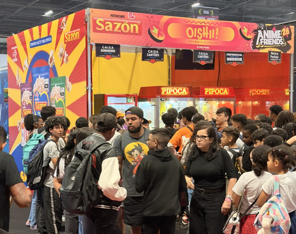 SAZÓN leva pipoca temperada e experiências interativas ao Anime Friends 2026